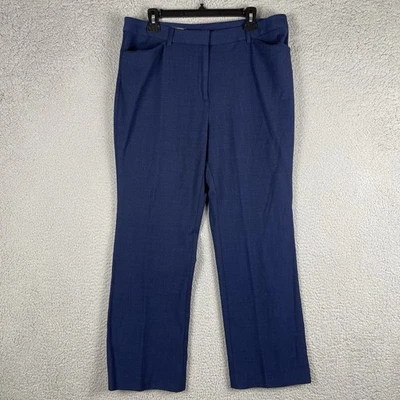 Pantalones de vestir Brooks Brothers Explorer para mujer 14 azul marino pantalón mezcla de lana Foto 1 de 4