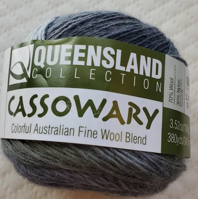 Queensland Collection Cassowary Yarn Australian Fine Wool Blend 100g 380yd - Image 1 of 4
