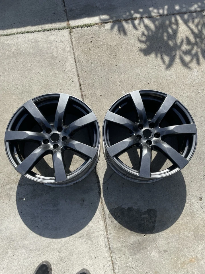 2009 2010 2011 Nissan GT-R R35 20x9.5 +45 Factory OEM CBA Front Wheel Pair 62519 - Image 1 of 4