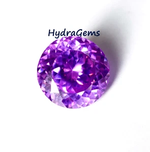 Round Cut Natural Purple Amethyst 34–36 Ct Certified AA+ Loose Amethyst Gemstone - Picture 1 of 9