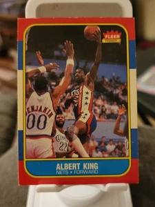 Baloncesto Albert King Fleer 1986-87 #59 redes en muy buen estado/excelente - Imagen 1 de 2