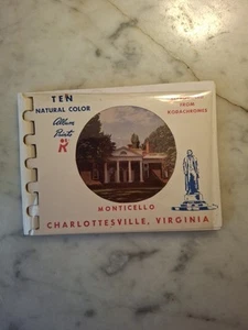 Vintage 1940's Souvenir Pack-MONTICELLO, VA-Thomas Jefferson Home-10 Real Photos - Picture 1 of 4