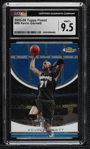 2005-06 Topps Finest Kevin Garnett #86 CGC 9.5 Mint+ HOF - Picture 1 of 3