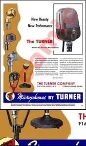 Micrófono de cinta Turner anuncio restaurado modelo 87, ¡6 micrófonos! 8,5x11" - Imagen 1 de 1