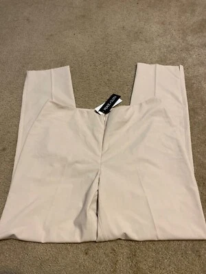 PEACE OF CLOTH PARTICULAR Women's sand straight trousers with zipper Size 10 NWT - Image 1 of 3