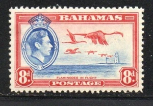 Francobollo Bahamas Sc 108 1938 8 d Giorgio VI e fenicotteri come nuovo - Foto 1 di 1