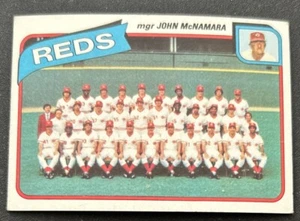 1980 Topps Reds Team Card #606 Johnny Bench Ken Griffey Tom Seaver GD O/C - Picture 1 of 2