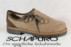 Schapuro Women Traditional Shoe Haferlschuh Half Shoe Leather Beige New!! - Picture 1 of 8