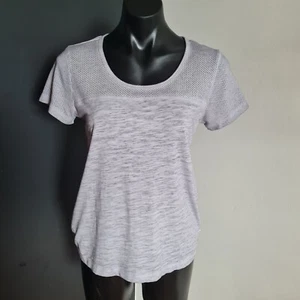 Women's size S 'LORNA JANE UNIQUELY' Gorgeous grey open back tshirt top - VGUC - Picture 1 of 7
