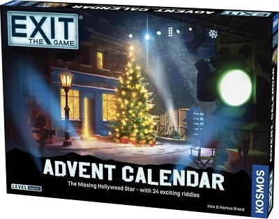 EXIT: The Game Advent Calendar The Missing Hollywood Star New Free Shipping - Image 1 of 4