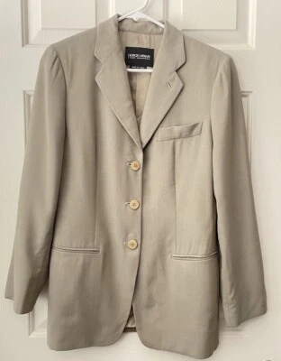 giorgio armani women's size 42 milano-borgonuovo 21 Light Green in italy blazer - Image 1 of 4