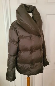 New Theory Shawl Puffer Jacket Reversible Size M - Picture 1 of 8