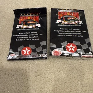 Texaco Davey Allison/Robert Yates Team Sealed Trading Card Packs - Picture 1 of 2