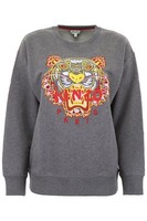 Kenzo Damen Grau Drachen Tiger Sweatshirt Ebay