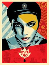 Shepard Fairey  -  Oil Lotus Woman   *LIMITED PRINT*    SOLD OUT / 2018 / Street