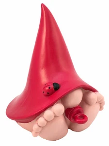 Figura en miniatura del gnomo del jardín de las hadas - Baby Jasper el "gigante" Gnomo rojo - Imagen 1 de 11
