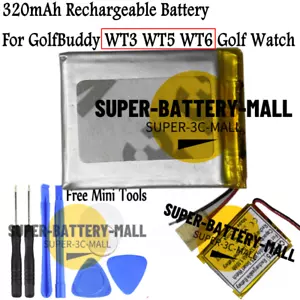 Replacement Battery For Golf Buddy WT3,WT4,WT5,WT6,WTX,WTX+ Golf Smart Wach - Picture 1 of 10