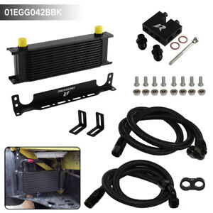 13 Row AN10 Oil Cooler Kit For BMW N54 135i E82 335i E90 E92 E93 06-11 Black