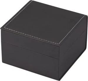 Luxury Black Single Watch Gift Box with Pillow PU Leather Wristwatch Display Cas - Foto 1 di 2