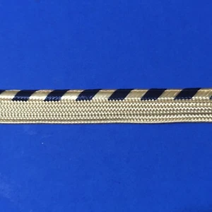 Lip Cord Trim Piping Lip Cording Trim Rayon 1/8" Navy Blue Beige 10 yds #LC17 - Picture 1 of 1