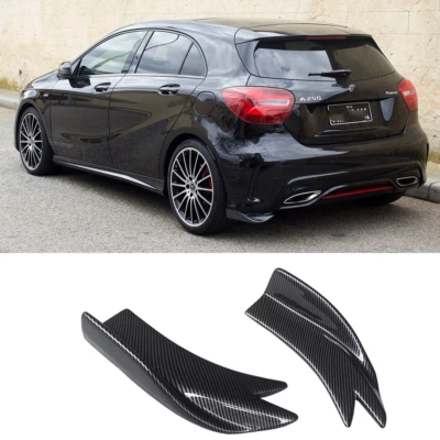 Диффузор-разветвитель заднего бампера из углеродного волокна для Mercedes Benz W176 2 шт. - Изображение 1 из 4