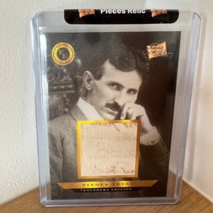 2023 Pieces of The Past Nikola Tesla Founders Edition Handwritten Relic