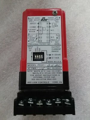 Red Lion Controls PRA13021 Pulse Rate to Analog Converter - 60 day warranty  - Image 1 of 4