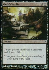 GETH's Verdict Foil | EX | New Phyrexia | Magic MTG
