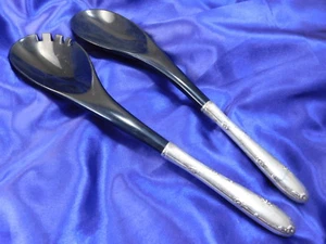 TOWLE MADEIRA STERLING SILVER SALAD SERVERS - VERY GOOD CONDITION - Picture 1 of 6
