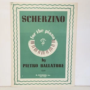 Vintage 1946 Scherzino Klavier Noten von Pietro Ballatore - Bild 1 von 13