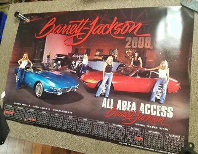 Poster - Barrett Jackson 2008 All Area Access Calendar 2008 Schedule 24 x 36 - Image 1 of 4