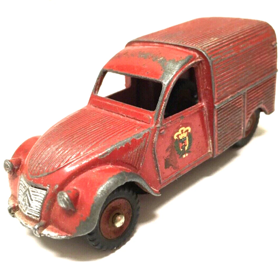 Dinky Toys 25DR Citroen 2CV Fire Van Red 1958 Made in France - Image 1 of 4