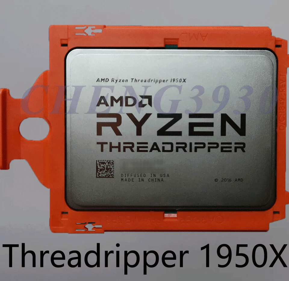 AMD Ryzen Threadripper 1950x 3.40ghz 16 cores 32 threads tr4 CPU processor - Image 1 of 1