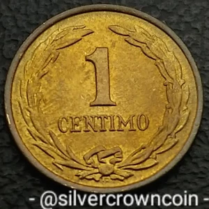 Paraguay 1 Centimo 1950. KM#20. Al-Br. One Cent Centavo Centesimo coin. Flower. - Picture 1 of 7