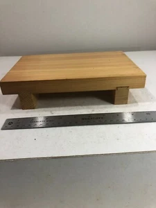 10.5" x 7.5" WOODEN, WOOD SUSHI SERVING TRAY, PLATTER, PLATE, RESTAURANT / HOME - Picture 1 of 5