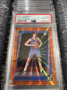 2021 donruss josh giddey holo orange laser