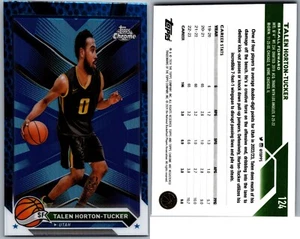 23-24 TOPPS CHROME BLUE BASKETBALL - TALEN HORTON-TUCKER #124 UTAH JAZZ - Picture 1 of 1
