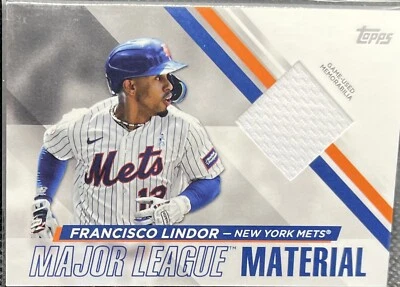 2024 Francisco Lindor Topps Series 1 - Relic #MLM-FL - Image 1 of 2