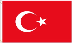 Turkey Polyester Flag - Choice of Sizes - Picture 1 of 3