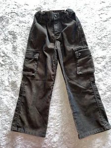 boys Corduroy  Mossimo cargo pants size 5 adjustable waistband brown blue - Picture 1 of 7
