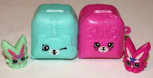 SHOPKINS LINKABLE SUITCASE LUGGAGE +2 FIGURES WYNOLA WINGS PINK & MINT GREEN - Bild 1 von 4