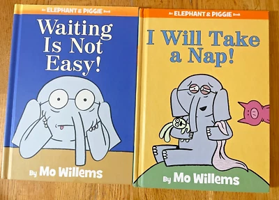 Lot 2 Elephant & Piggie HC Bks Mo Willems I Will Take A Nap, Waiting Is Not Easy - Image 1 of 4