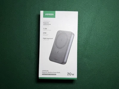 Banco de Alimentación Inalámbrico Magnético UGREEN, 10.000mAh, 20w Carga Bidireccional, 7,5 Magnético Foto 1 de 4