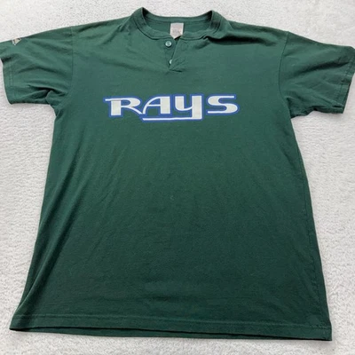 Vintage Tampa Bay Rays MLB Jersey T-Shirt Men's XL Green Number 13 Majestic - Image 1 of 4