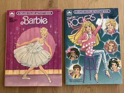 Lot Of 2 Vintage Barbie Coloring Books - Image 1 of 4