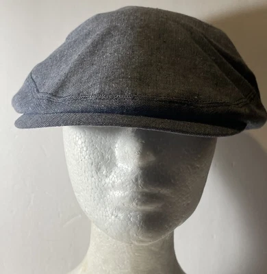 Gorra plana STETSON denim azul lino, algodón talla M Foto 1 de 4