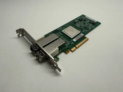 AJ764-63002 QLogic QLE2562-HP PCIe 8GB FC HBA 489191-00 2x SFP - Image 1 of 4