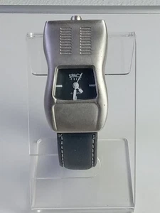 Cheval Space 2000 Quarzuhr Damen Silber Schwarz Lederband - Bild 1 von 12