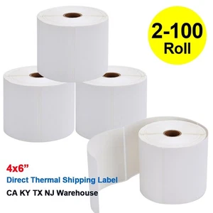 4x6 Direkte Thermische Versandetiketten 450/Rolle für Zebra 2844 ZP450 ZP500 ZP505 - Bild 1 von 18