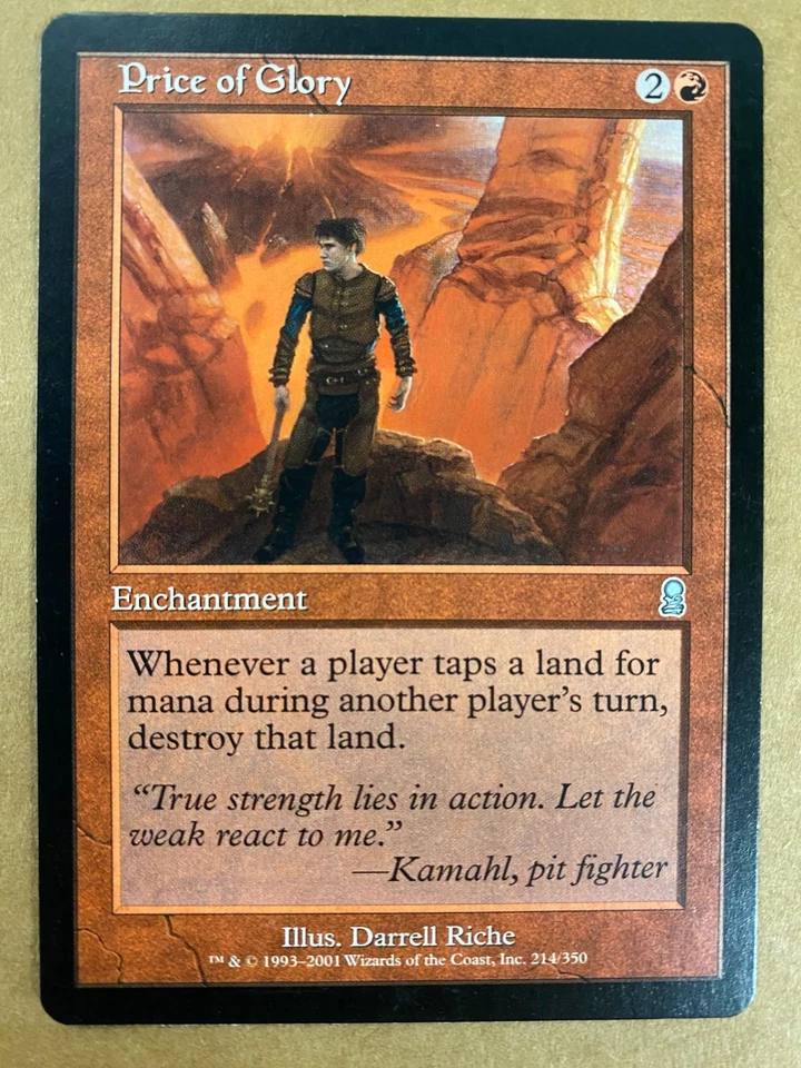 MTG 1x Price of Glory # 214 Odyssey Legacy Magic the Gathering Card x1 NM - Image 1 of 1